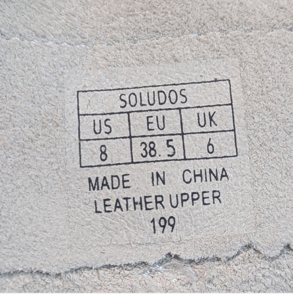 SOLUDOS Sneakers Women's Size 8 White Leather Rainbow Sun Embroidery - Picture 15 of 16